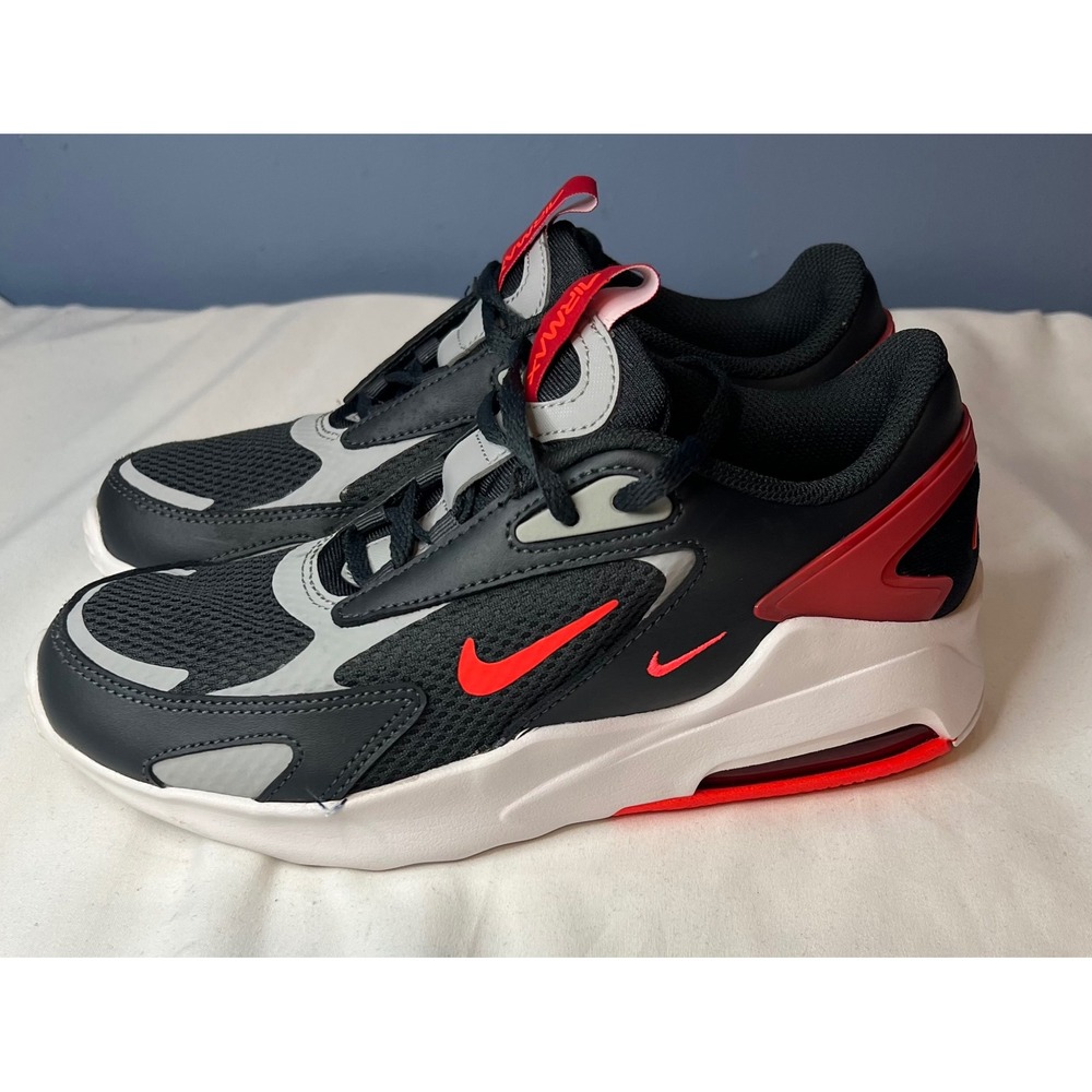 Nike Air Max Systm Boys Size 4Y Black Red White Athletic Sneakers CW1626-005